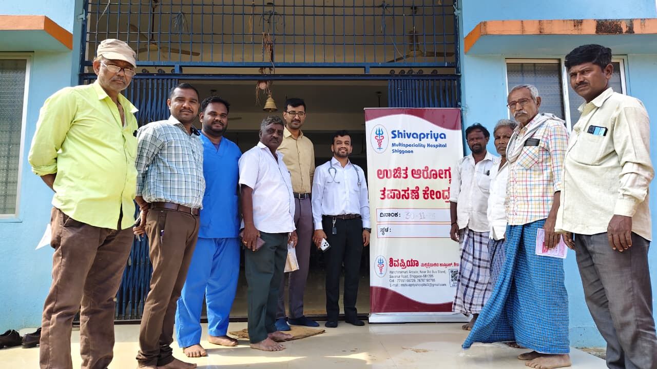 #19 Health Camp - Andalagi Village - Shivapriya Hospital, Shiggaon